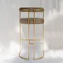 Stools for hospitalities & contracts - Bar Stool JULIUS Frame Stainless Steel, Seat Fabric COM/COL option - DUISTT