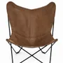 Armchairs - Butterfly leather armchair - ECUIRA