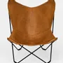 Armchairs - Butterfly leather armchair - ECUIRA