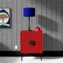 Paintings - Bauhaus Black & White Stripes Wallpaper – Contemporary Geometric Wall - J'ESSENTIA