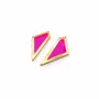 Bijoux - Boucles d'oreilles LOVE COLOR XL or - TELLMEE