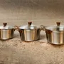 Stew pots - Bicentenary Brushed Stainless Steel Stockpot with Copper-Finish Handle - CRISTEL