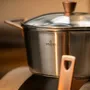 Stew pots - Bicentenary Brushed Stainless Steel Stockpot with Copper-Finish Handle - CRISTEL
