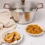 Stew pots - Bicentenary Brushed Stainless Steel Stockpot with Copper-Finish Handle - CRISTEL
