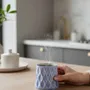 Mugs - Aqua Wave Cup - LALI DESIGN STUDIO