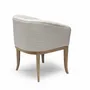 Chaises pour collectivités - Chaise Isabella dossier capitonné, pieds chêne blanchi cérusé - DUISTT