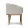 Chaises pour collectivités - Chaise Isabella dossier capitonné, pieds chêne blanchi cérusé - DUISTT