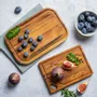 Knives - STOLF ELEGANCE CULINARY TEAK CUTTING BOARD 46X36X1.9CM - STOLF