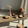 Carafes - D20 antique stoneware flat round jar - OFFICE OBJETS