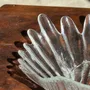 Plats et saladiers - Grande coupelle coquille stylisée en verre vintage D22 - OFFICE OBJETS