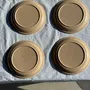 Everyday plates - Set of 4 unbranded stoneware dinner plates - OFFICE OBJETS