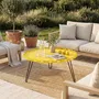 Lawn tables - AURA STEEL COFFEE TABLE - DECO-GEM