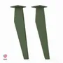 Coffee tables - OPAL STEEL COFFEE TABLE LEG - SET OF 2 LEGS - DECO-GEM