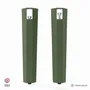 Coffee tables - SAPPHIRE STEEL COFFEE TABLE LEGS - SET OF 2 LEGS - DECO-GEM
