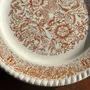 Everyday plates - Set of 4 small dessert plates with stylized flower pattern D20 - OFFICE OBJETS