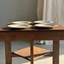 Everyday plates - Set of 4 small dessert plates with stylized flower pattern D20 - OFFICE OBJETS