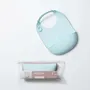 Repas pour enfant - Bavoir en silicone Roll & Lock – Aqua - MINIWARE AB