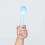 Repas pour enfant - Set de cuillères d’apprentissage en silicone-Toffee/Cotton Candy - MINIWARE AB
