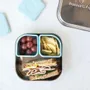 Repas pour enfant - GrowBento – Chrome/Aqua - MINIWARE AB