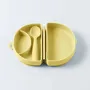 Repas pour enfant - Assiette Fold & Scoop – Crème anglaise/Crème anglaise - MINIWARE AB