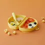Repas pour enfant - Assiette Fold & Scoop – Crème anglaise/Crème anglaise - MINIWARE AB
