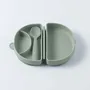 Repas pour enfant - Assiette Fold & Scoop – Sauge/Sauge - MINIWARE AB
