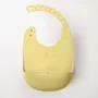 Repas pour enfant - Bavoir en silicone Roll & Lock – Crème anglaise - MINIWARE AB