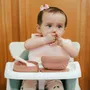 Repas pour enfant - Bavoir en silicone Roll & Lock – Barbe à papa - MINIWARE AB