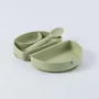 Repas pour enfant - Assiette Fold & Scoop – Pistache/Pistache - MINIWARE AB
