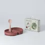 Repas pour enfant - Assiette Fold & Scoop – Framboise/Sel rose - MINIWARE AB