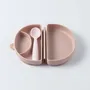 Repas pour enfant - Assiette Fold & Scoop – Sel rose/Sel rose - MINIWARE AB