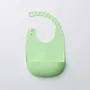Repas pour enfant - Bavoir en silicone Roll & Lock – Citron vert - MINIWARE AB