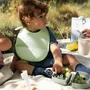 Repas pour enfant - Bavoir en silicone Roll & Lock – Citron vert - MINIWARE AB