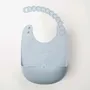 Repas pour enfant - Bavoir en silicone Roll & Lock – Chicorée - MINIWARE AB