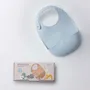 Repas pour enfant - Bavoir en silicone Roll & Lock – Chicorée - MINIWARE AB