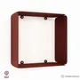 Decorative objects - AMBER STEEL CUBE WALL SHELF - DECO-GEM