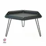 Tables basses - TABLE BASSE EN ACIER CÉLESTE - DECO-GEM