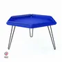 Tables basses - TABLE BASSE EN ACIER CÉLESTE - DECO-GEM