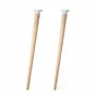 Dining Tables - High wooden table leg - 71.5 cm Alpha - Set of 2 legs - DECO-GEM