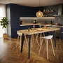 Dining Tables - OPAL STEEL STANDING DINING TABLE LEG - SET OF 2 LEGS - DECO-GEM