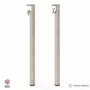 Console table - TOPAZ STEEL STANDING DINING TABLE LEG - SET OF 2 LEGS - DECO-GEM