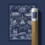 Services - PSG poster - Parisian allegory on a white background by Octave Marsal - ONEART ÉDITIONS