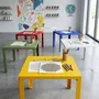 Tables basses - TABLE BASSE EN ACIER CRISTAL - DECO-GEM
