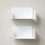 Shelves - Small white shelf 30 x 15 cm – Set of 2 - TEEBOOKS