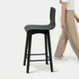 Tabourets - Tabouret de bar LUKA W en chêne noir - DELTA