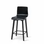 Tabourets - Tabouret de bar LUKA W en chêne noir - DELTA