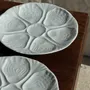 Assiettes de réception - Lot de 4 assiettes à huîtres Limoges France D25 - OFFICE OBJETS