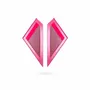 Bijoux - Boucles d'oreilles LOVE COLOR XL Rose - TELLMEE