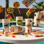 Mugs - PopArt Tumbler Set – Set of 4 - LALI DESIGN STUDIO