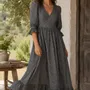 Prêt-à-porter - Robe longue à ourlet volanté - I WAS A SARI